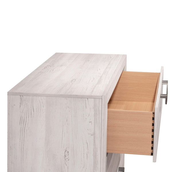 Crown Mark - Veda - Nightstand - Pearl Silver - 5th Avenue Furniture