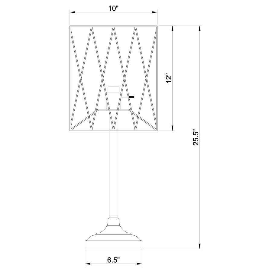 CoasterEveryday - Mayfield - Metal Slender Torch Table Lamp - Black - 5th Avenue Furniture