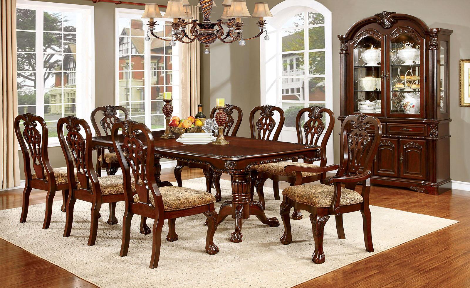 Furniture of America - Elana - Dining Table With Butterfly Leaf - Brown Cherry - 5th Avenue Furniture