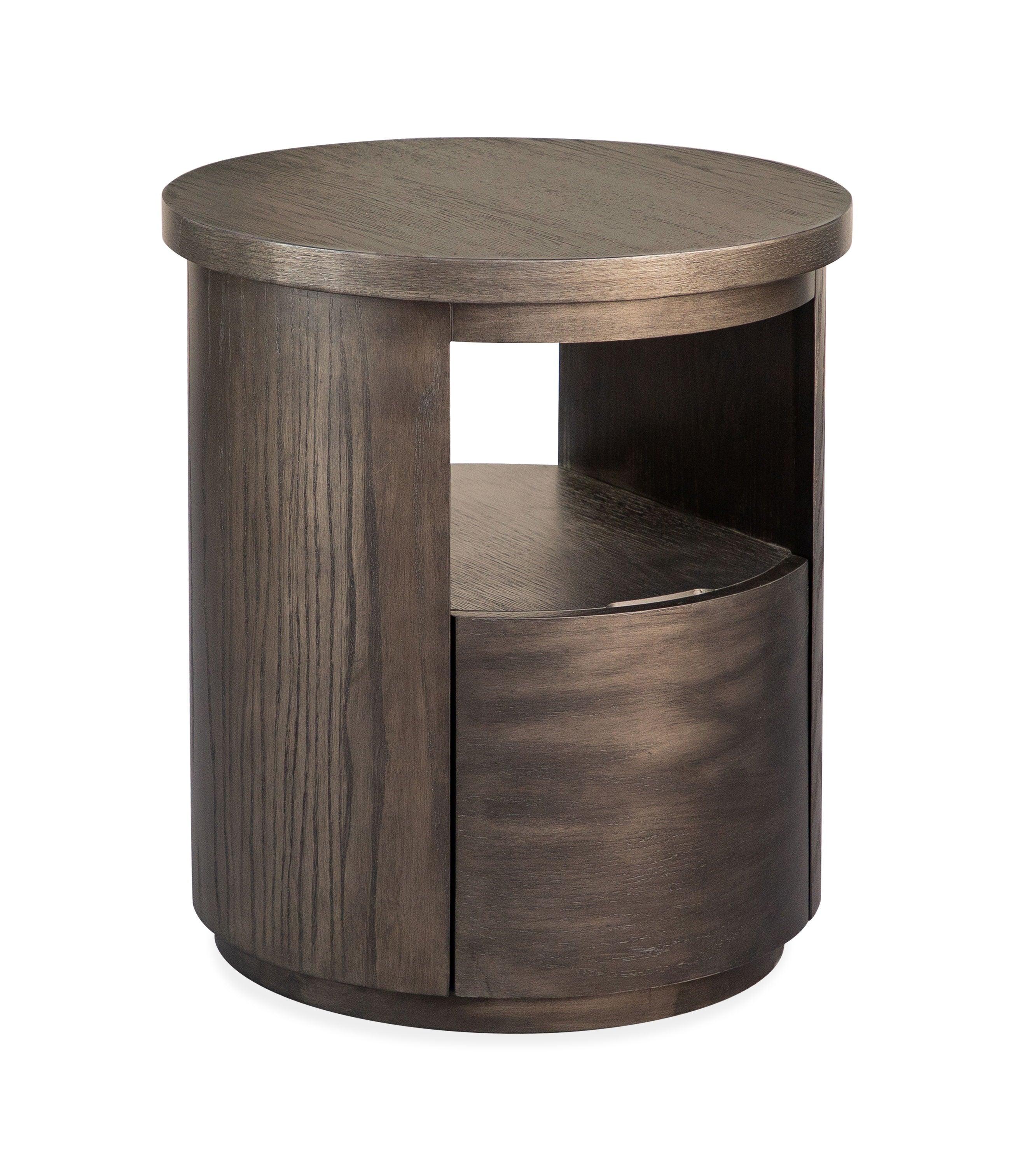 Magnussen Furniture - Bosley - Round End Table - Coffee Bean - 5th Avenue Furniture