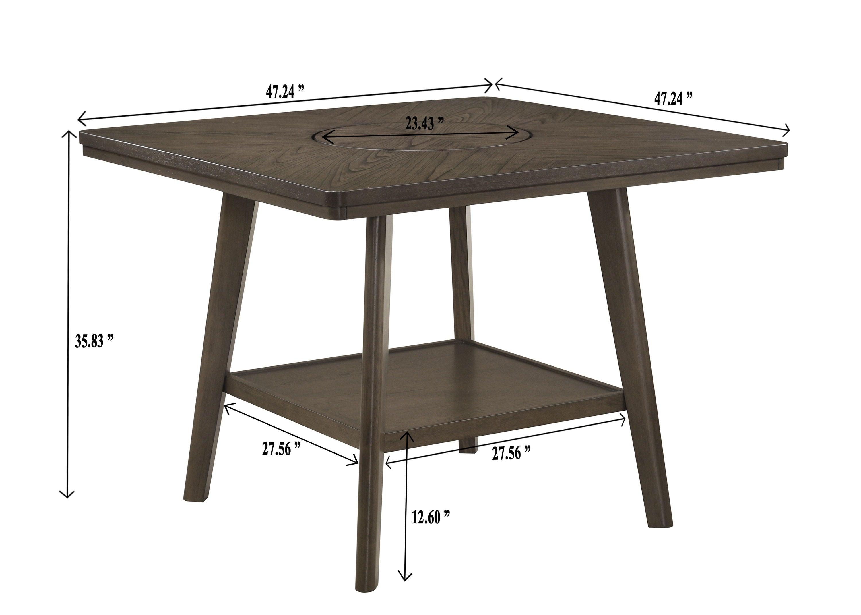 Crown Mark - Ember - Counter Height Table - Dark Brown - 5th Avenue Furniture