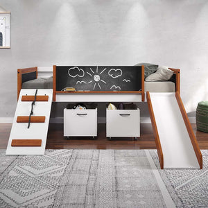 ACME - Aurea - Storage - Cherry Oak & White Finish - 5th Avenue Furniture