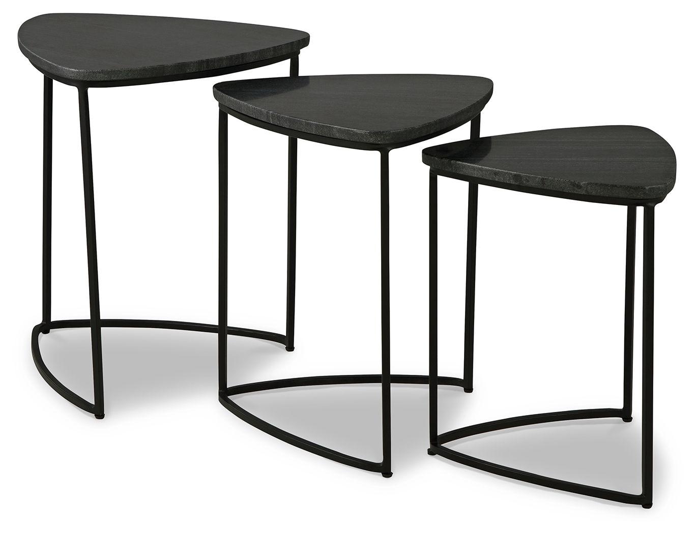 Signature Design by Ashley® - Olinmere - Black - Accent Table (Set of 3) - 5th Avenue Furniture