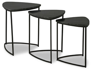 Signature Design by Ashley® - Olinmere - Black - Accent Table (Set of 3) - 5th Avenue Furniture