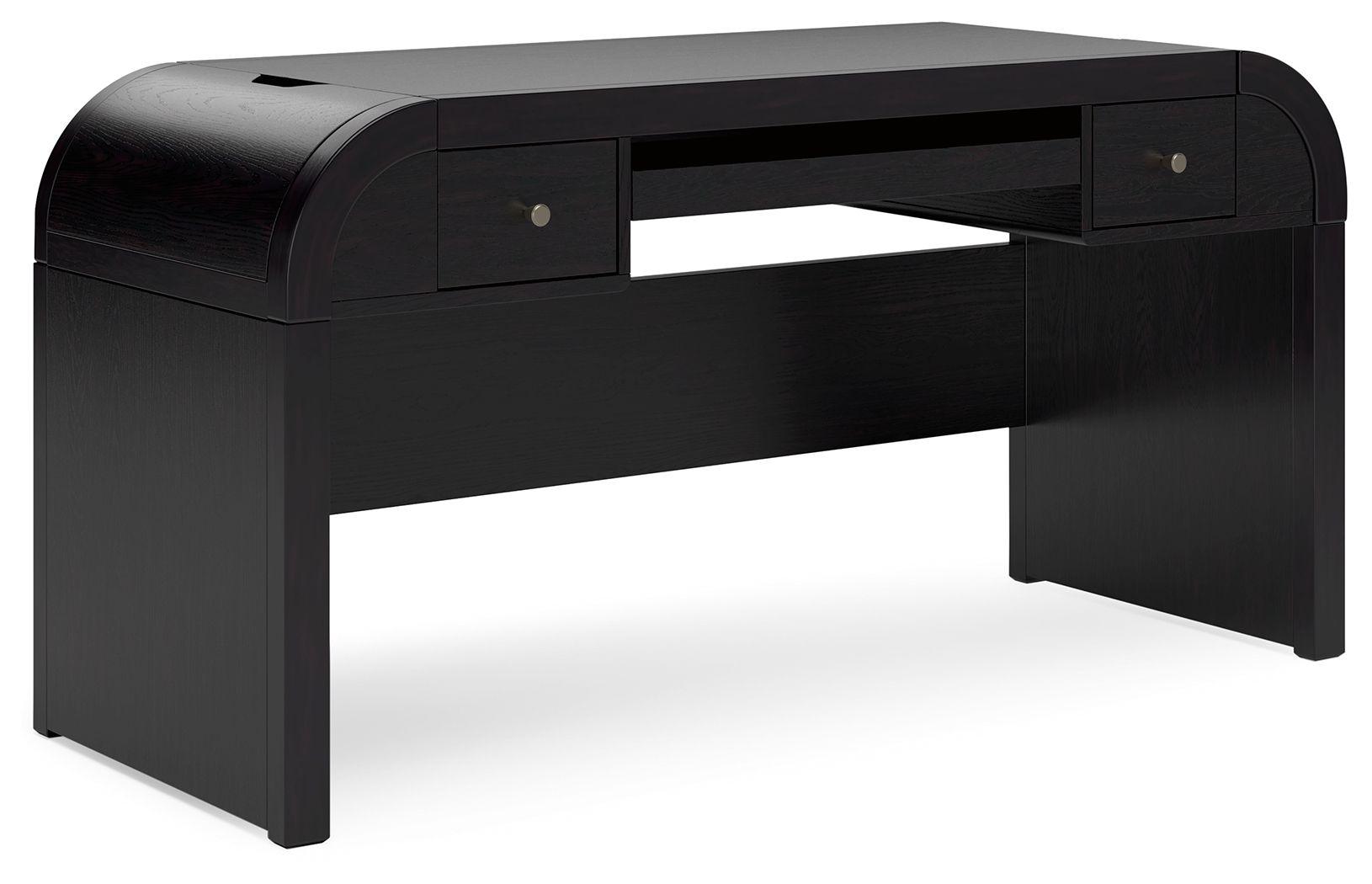 Signature Design by Ashley® - Rowanbeck - Black - Home Office Desk - 5th Avenue Furniture