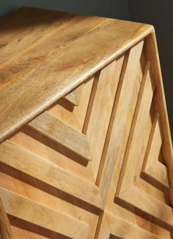 Signature Design by Ashley® - Cadewick - Natural - Accent Cabinet - 5th Avenue Furniture