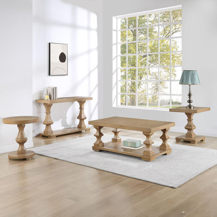 Steve Silver Furniture - Dory - Coffee Table With Casters - Sand - Sand - 5th Avenue Furniture