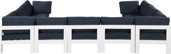 Meridian Furniture - Nizuc - Outdoor Patio Modular Sectional - Navy - Modern & Contemporary - 5th Avenue Furniture