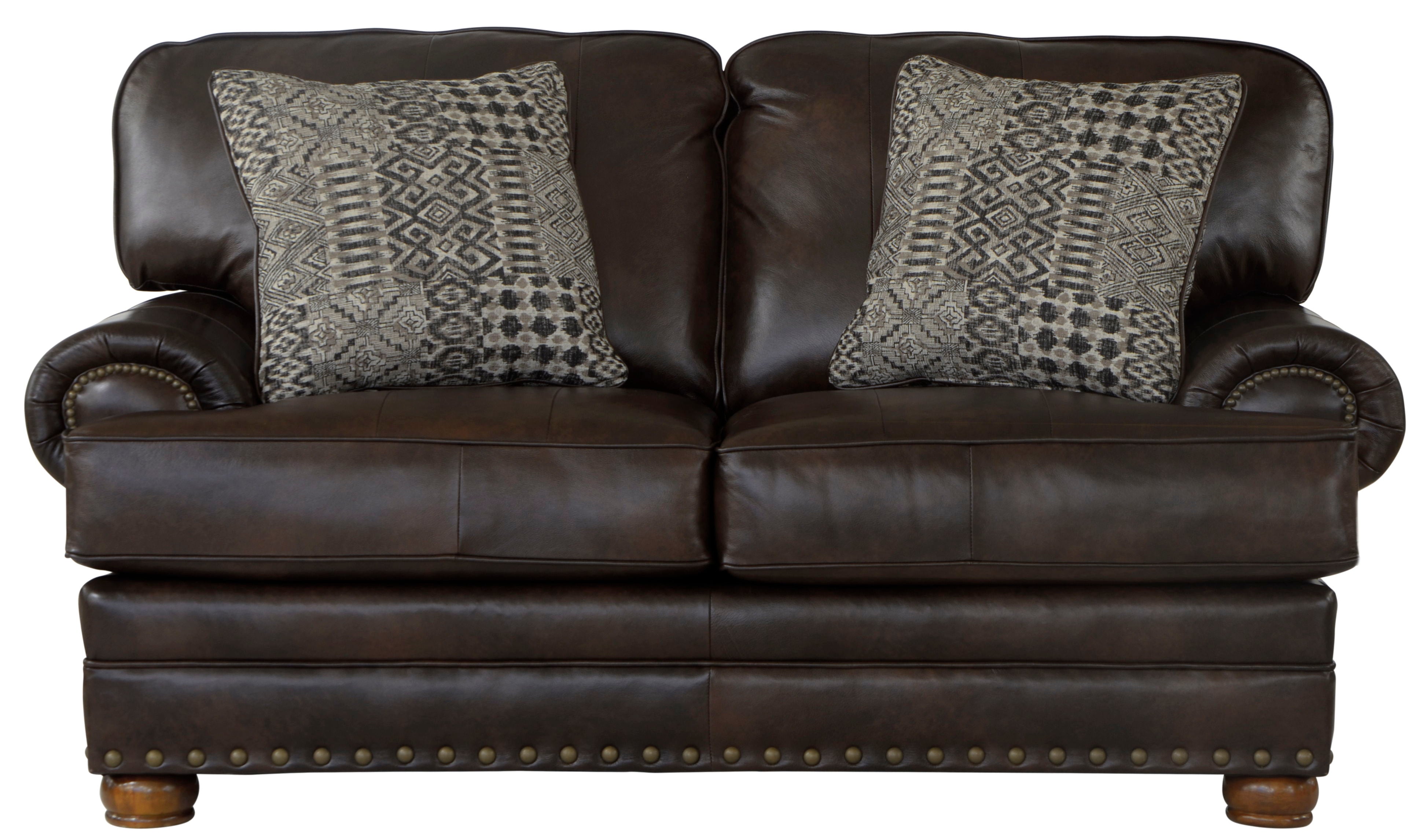 Roberto - Loveseat - Cocoa - Leather - 5th Avenue Furniture