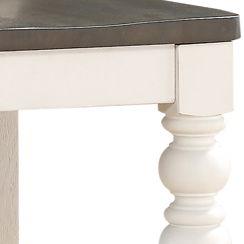 Steve Silver Furniture - Joanna - 5 Piece Counter Dining Set - White - 5th Avenue Furniture