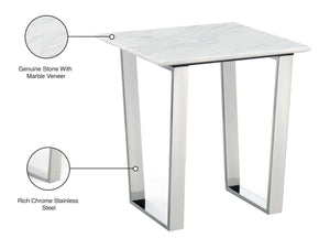 Meridian Furniture - Carlton - End Table - Pearl Silver - 5th Avenue Furniture