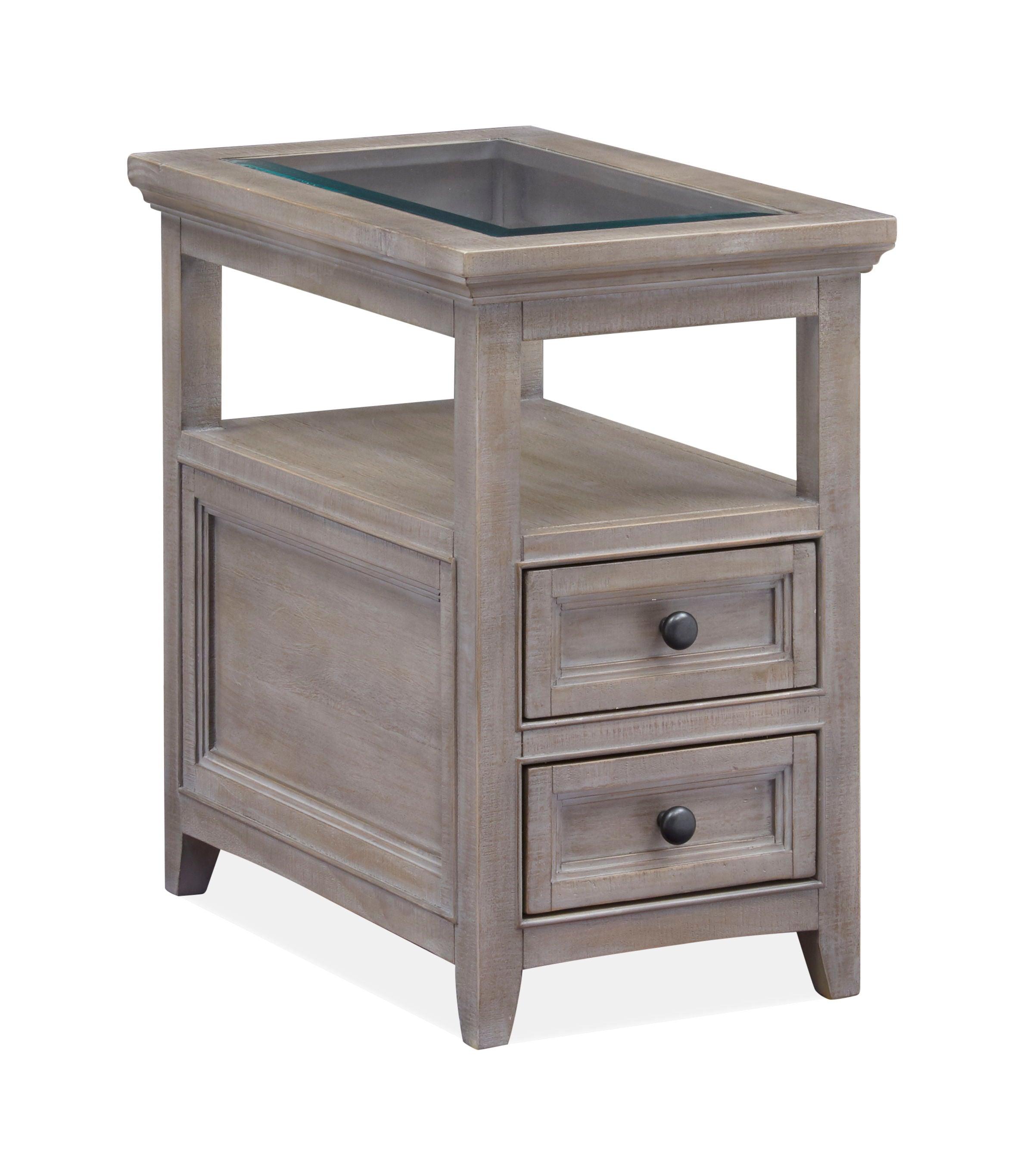 Magnussen Furniture - Paxton Place - Chairside End Table - Dovetail Grey - 5th Avenue Furniture