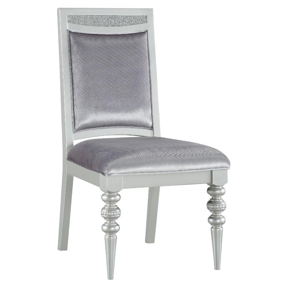ACME - Maverick - Side Chair (Set of 2) - Fabric & Platinum - 5th Avenue Furniture