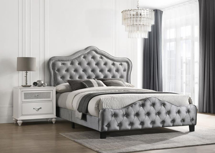 CoasterEssence - Bella - Upholstered Bed - 5th Avenue Furniture