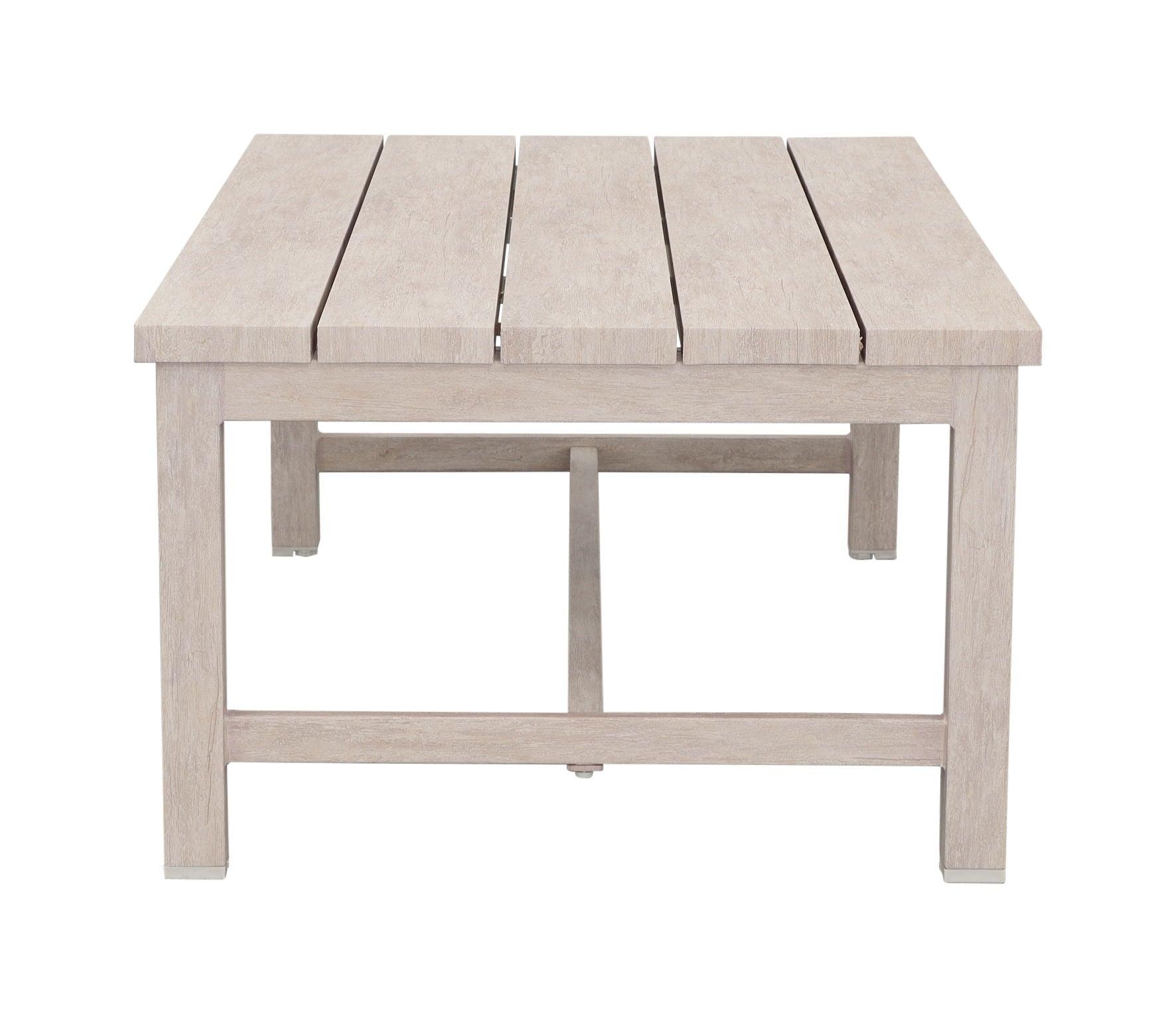 Steve Silver Furniture - Blakley - Outdoor Aluminum Coffee Table - White - 5th Avenue Furniture