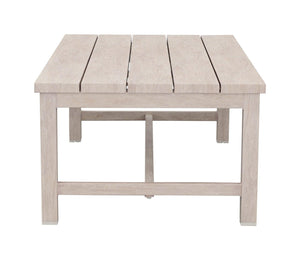 Steve Silver Furniture - Blakley - Outdoor Aluminum Coffee Table - White - 5th Avenue Furniture