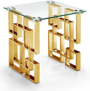 Meridian Furniture - Pierre - End Table - Gold - 5th Avenue Furniture