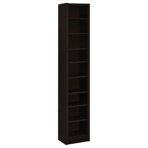 CoasterEveryday - Eliam - Rectangular Bookcase With 2 Fixed Shelves - Cappuccino - 5th Avenue Furniture