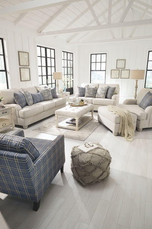 Ashley Furniture - Traemore - Linen - Ottoman - 5th Avenue Furniture