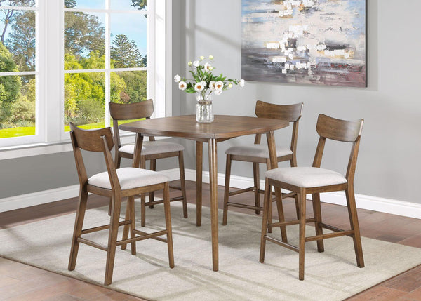 Crown Mark - Weldon - Counter Height Chair (Set of 2) - Brown - 5th Avenue Furniture