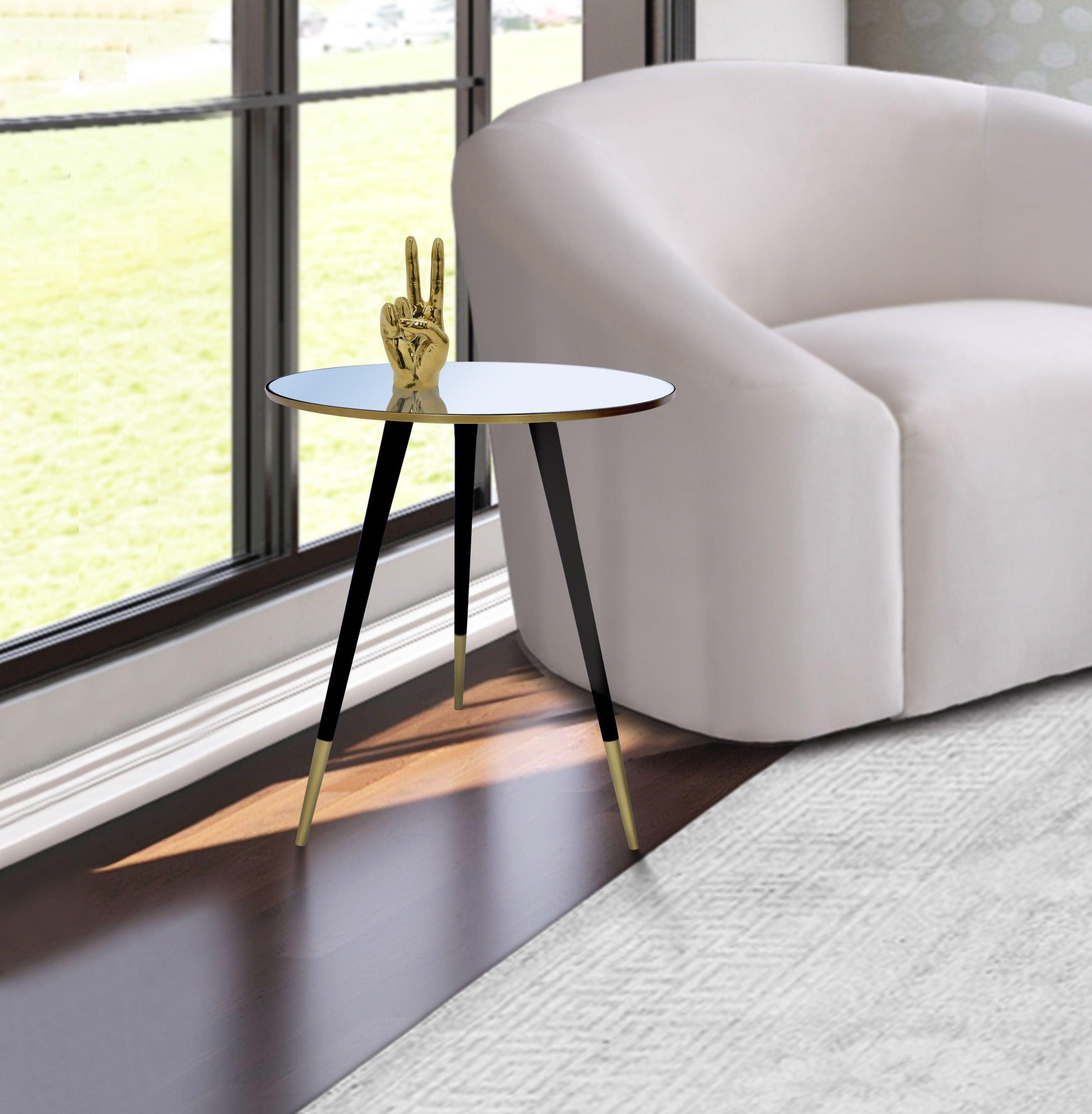 Meridian Furniture - Reflection - End Table - Gold - 5th Avenue Furniture