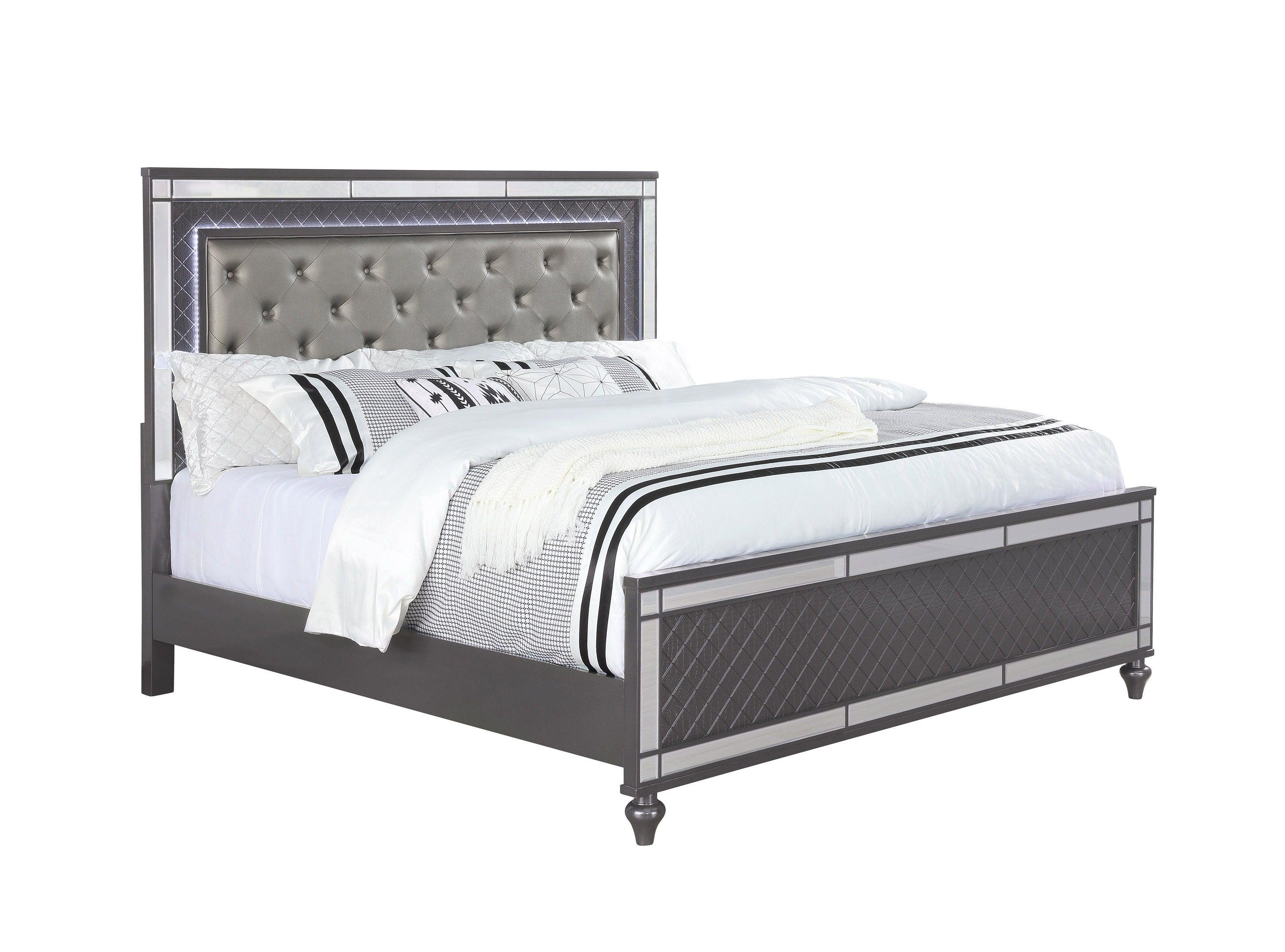 Crown Mark - Refino - Upholstered Bed - 5th Avenue Furniture