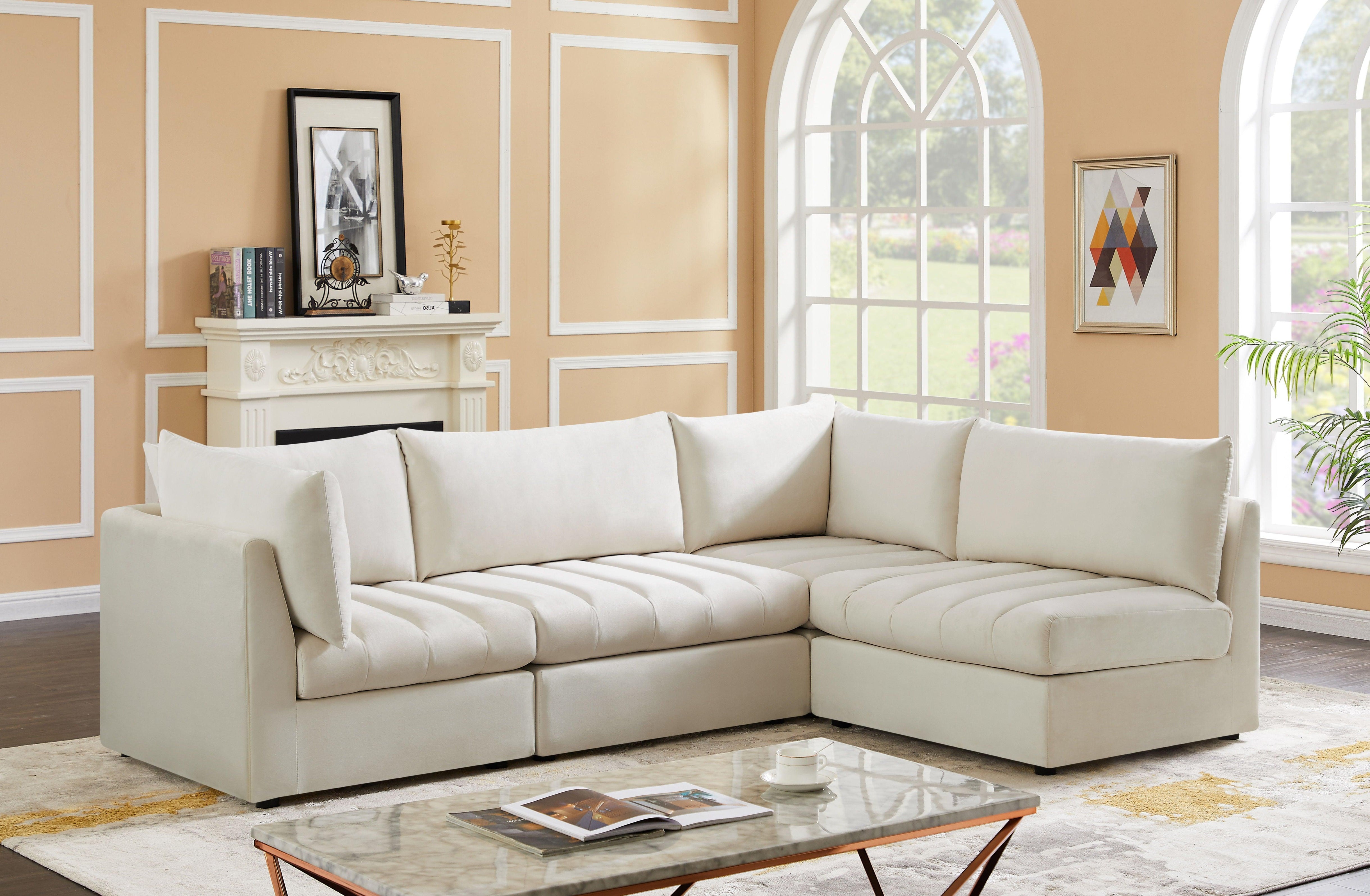 Meridian Furniture - Jacob - 4 Pc. Modular Sectional - 5th Avenue Furniture