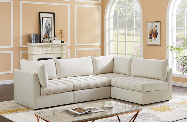 Meridian Furniture - Jacob - 4 Pc. Modular Sectional - 5th Avenue Furniture