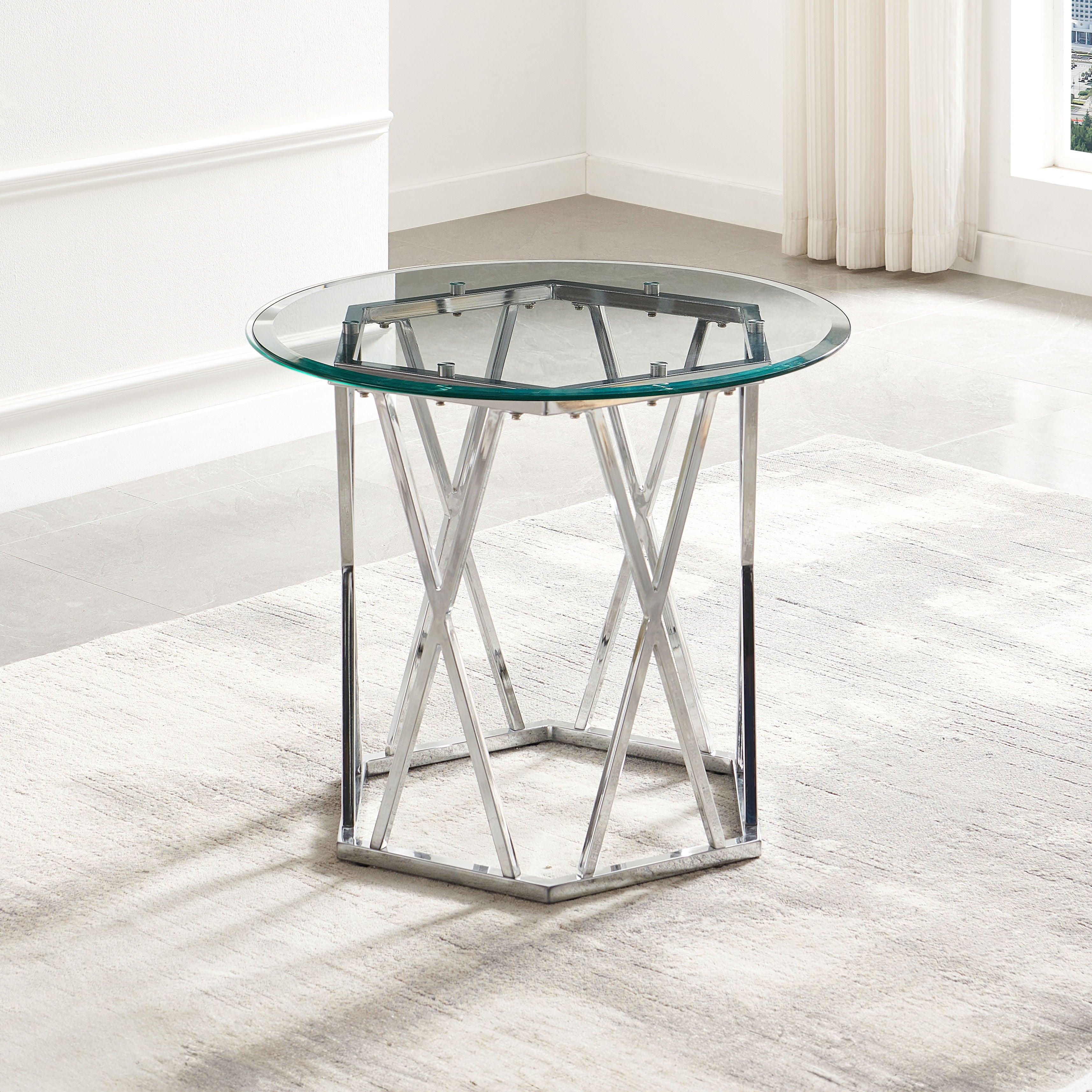 Steve Silver Furniture - Escondido - End Table - Silver - 5th Avenue Furniture