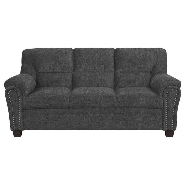 CoasterEveryday - Clemintine - Upholstered Sofa with Nailhead Trim - 5th Avenue Furniture