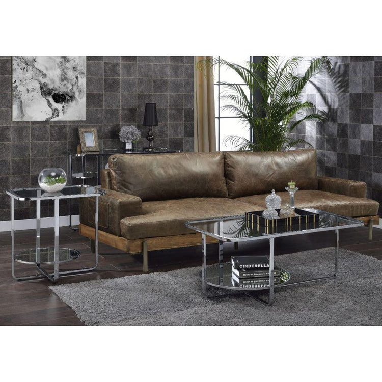 ACME - Hollo - Coffee Table - Chrome & Glass - 5th Avenue Furniture