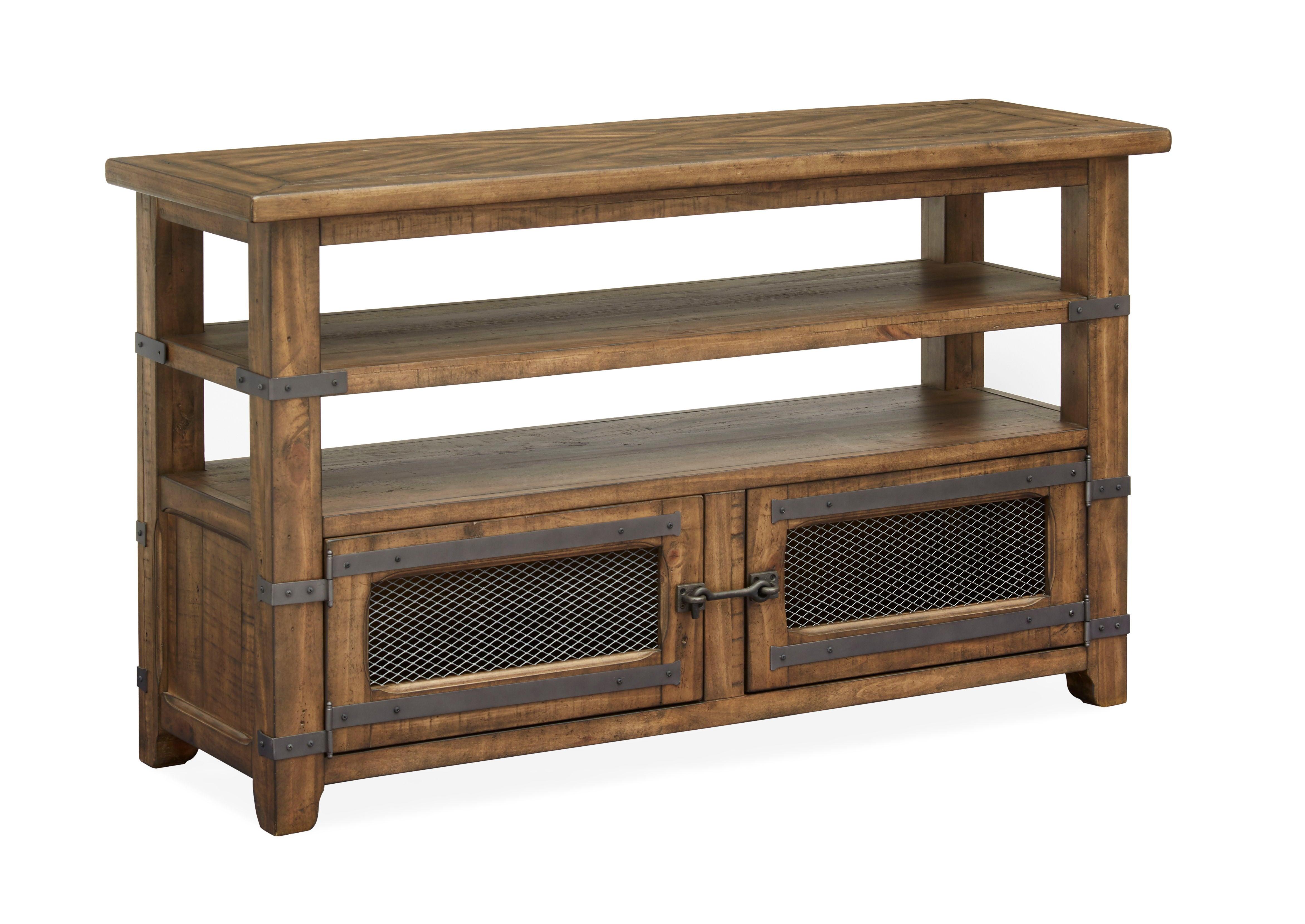 Magnussen Furniture - Chesterfield - Rectangular Sofa Table - Farmhouse Timber - 5th Avenue Furniture