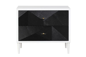 ACME - Dubni - Accent Table - White & Black Finish - 5th Avenue Furniture