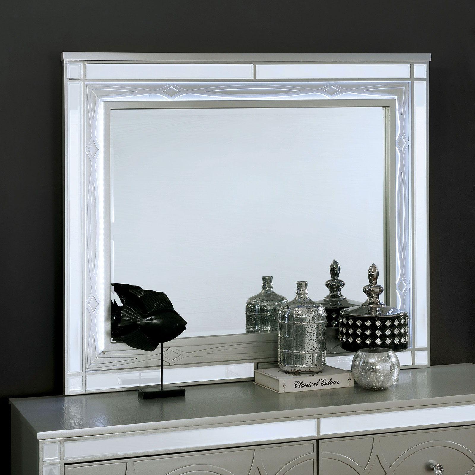 Furniture of America - Manar - Mirror - Silver - 5th Avenue Furniture