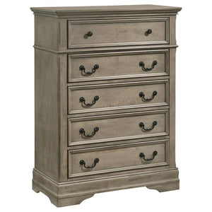 CoasterEveryday - Manchester - 5-Drawer Chest - Wheat - 5th Avenue Furniture