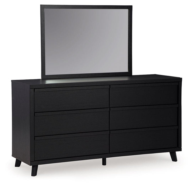 Signature Design by Ashley® - Danziar - Black - Dresser And Mirror - 5th Avenue Furniture