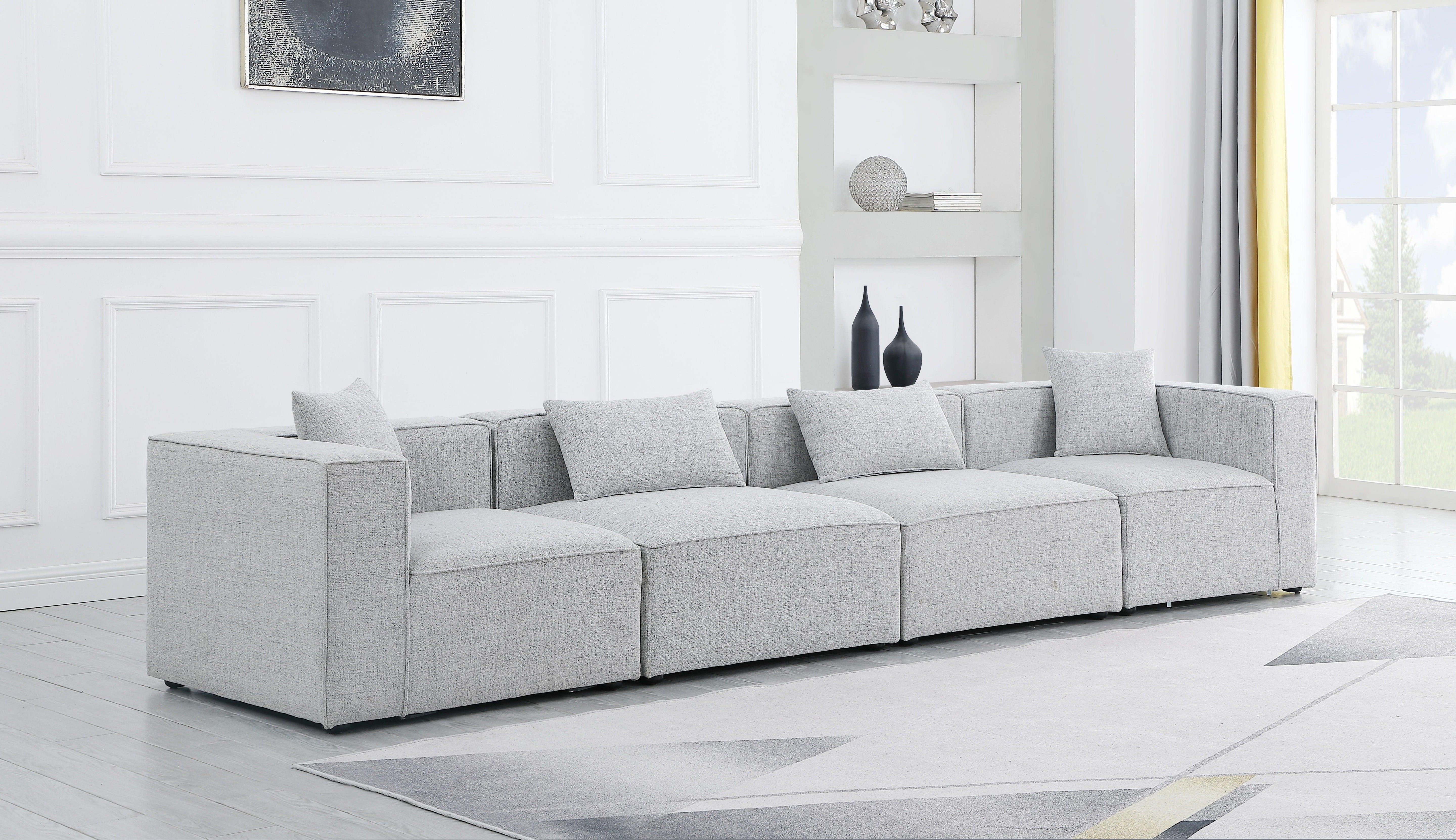 Meridian Furniture - Cube - Modular Sofa 4 Seats - 5th Avenue Furniture