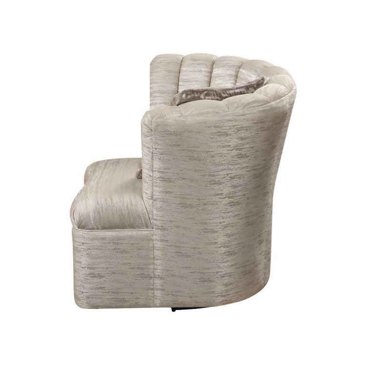 ACME - Athalia - Swivel Chair - Shimmering Pearl - 5th Avenue Furniture