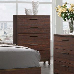 CoasterEveryday - Edmonton - 5-Drawer Chest - Rustic Tobacco - 5th Avenue Furniture