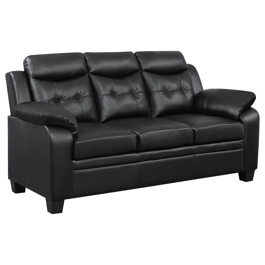 CoasterEveryday - Finley - Tufted Upholstered Sofa - Black - 5th Avenue Furniture