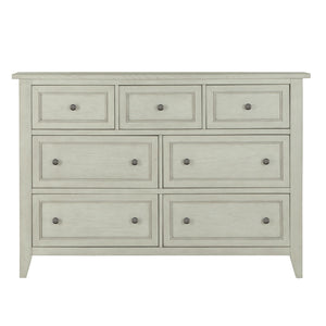 Magnussen Furniture - Raelynn - 7 Drawer Dresser - Weathered White - 5th Avenue Furniture