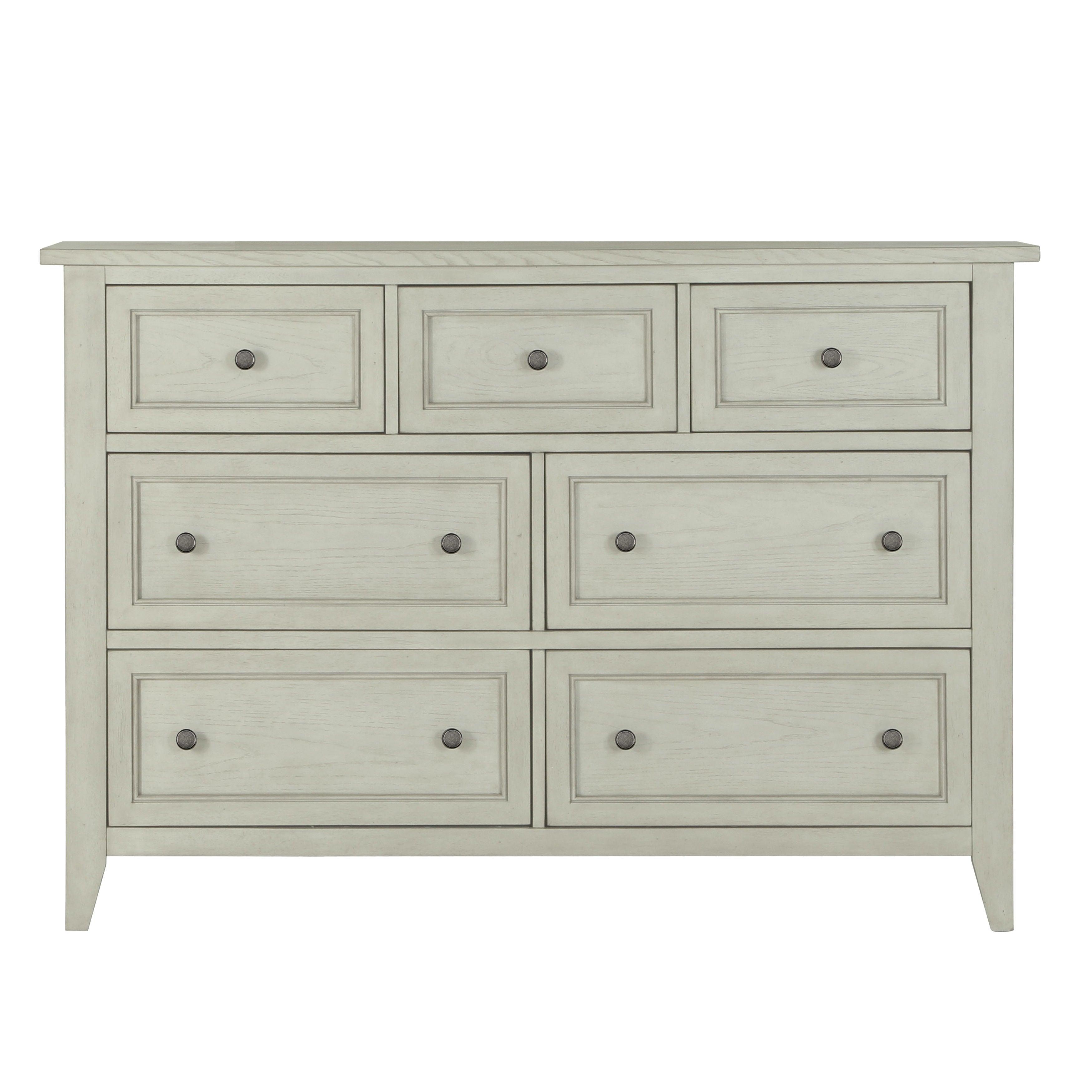 Magnussen Furniture - Raelynn - 7 Drawer Dresser - Weathered White - 5th Avenue Furniture