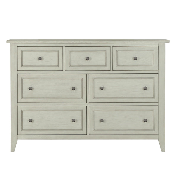 Magnussen Furniture - Raelynn - 7 Drawer Dresser - Weathered White - 5th Avenue Furniture