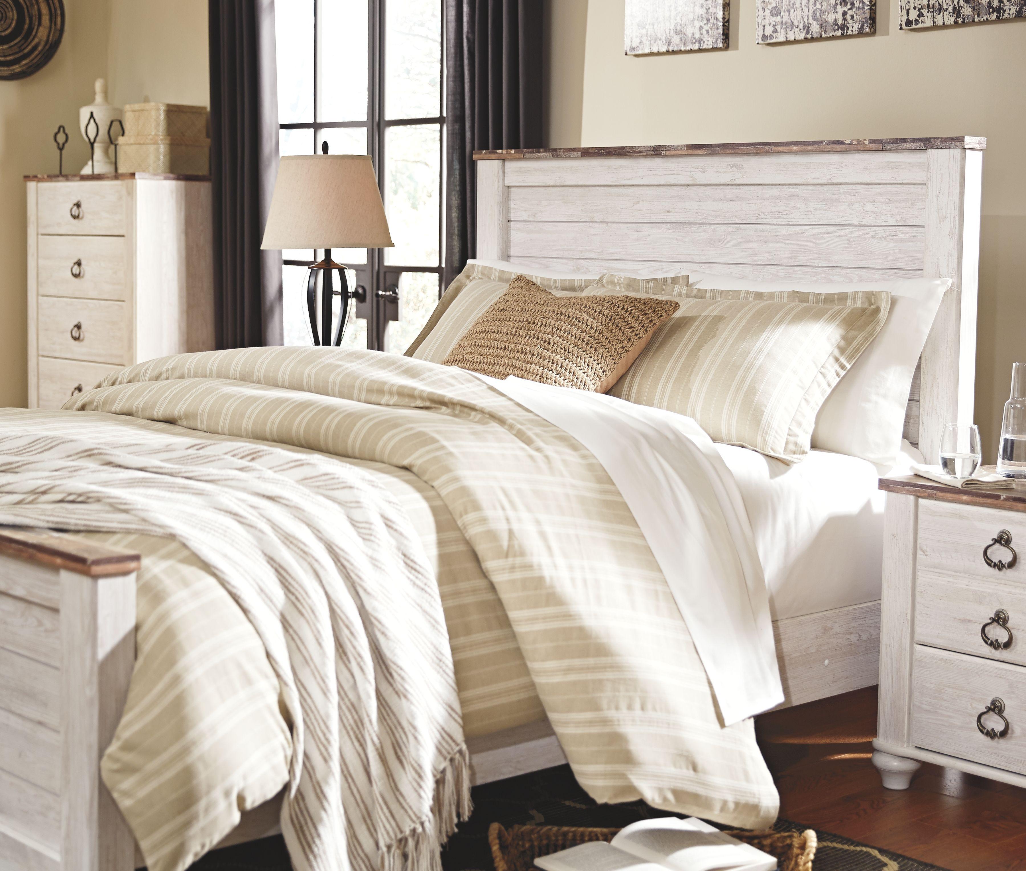 Signature Design by Ashley® - Willowton - Panel Bedroom Set - 5th Avenue Furniture