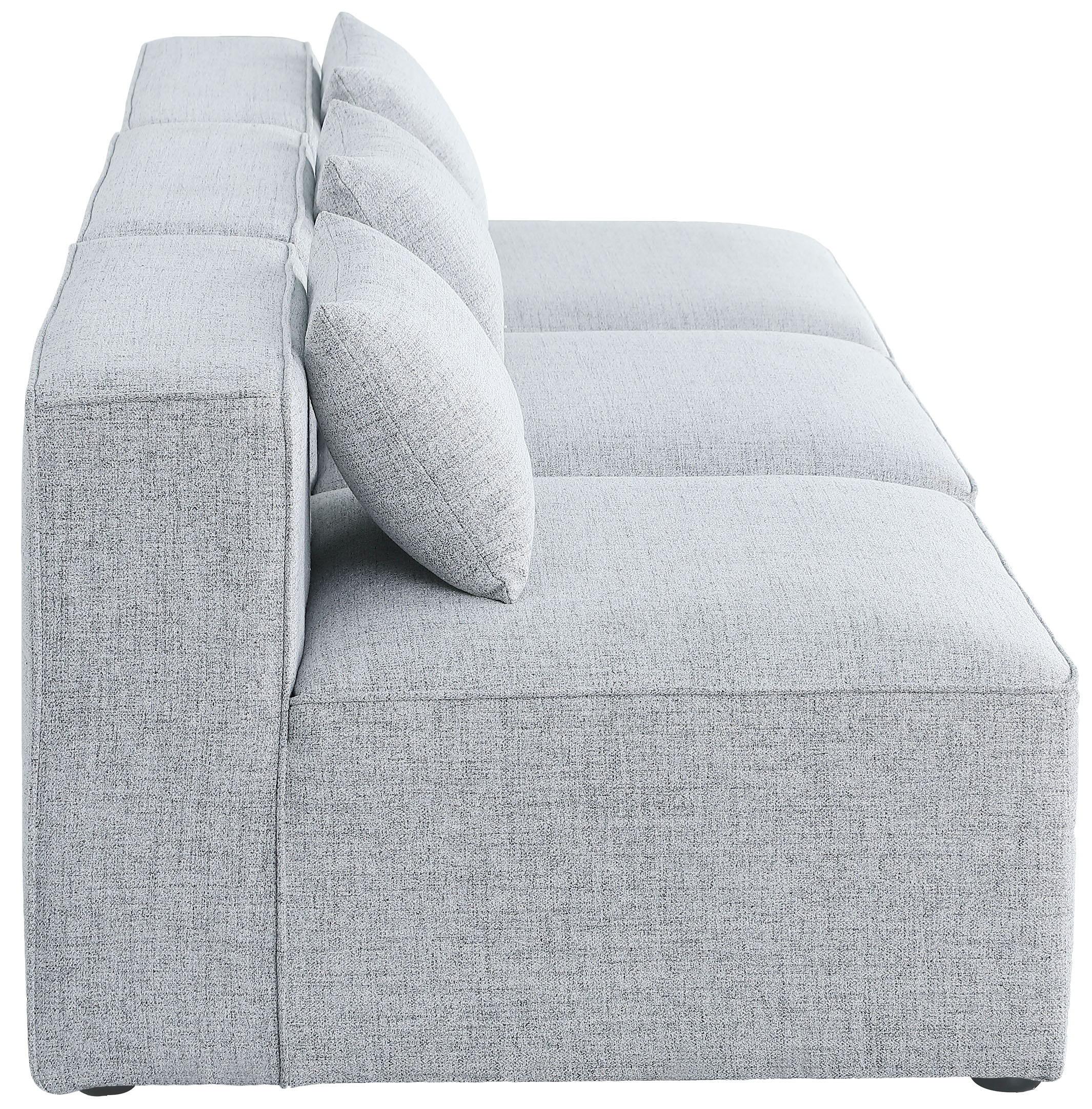Meridian Furniture - Cube - Modular Sofa Armless 3 Seats - 5th Avenue Furniture