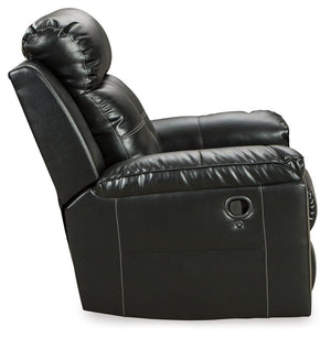 Ashley Furniture - Kempten - Black - Rocker Recliner - 5th Avenue Furniture