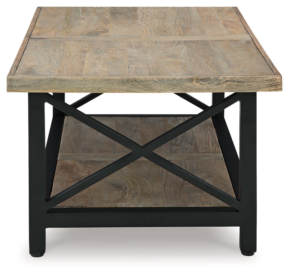 Bristenfort - Brown / Black - Rectangular Cocktail Table - 5th Avenue Furniture