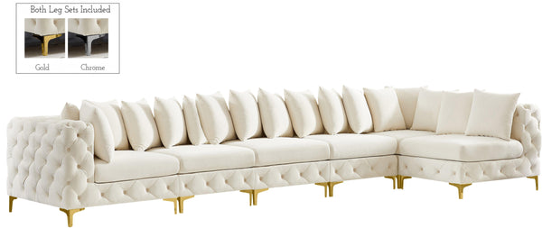 Meridian Furniture - Tremblay - Modular Sectional 6 Piece - Cream - 5th Avenue Furniture