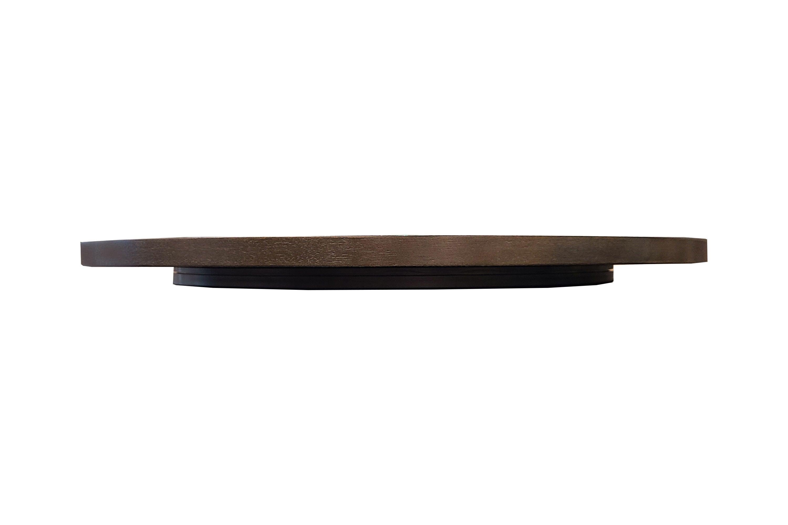 Crown Mark - Ferrara - Lazy Susan - Wood - Brown Dark - 5th Avenue Furniture