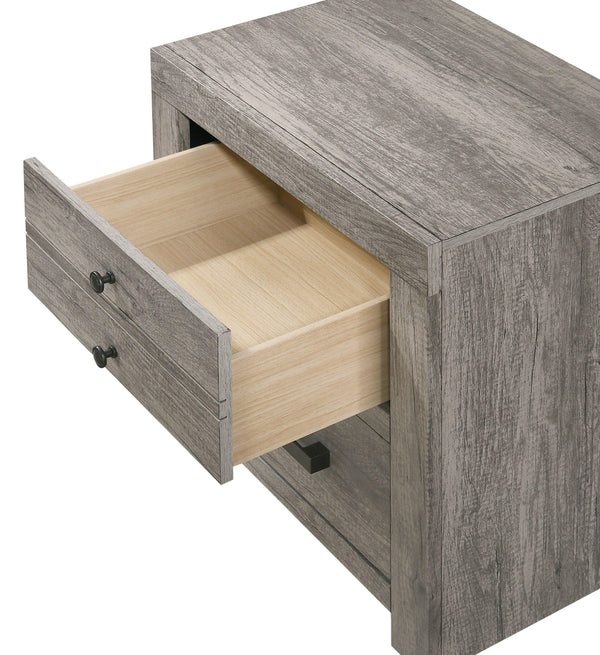 Crown Mark - Tundra - Nightstand - Gray - 5th Avenue Furniture